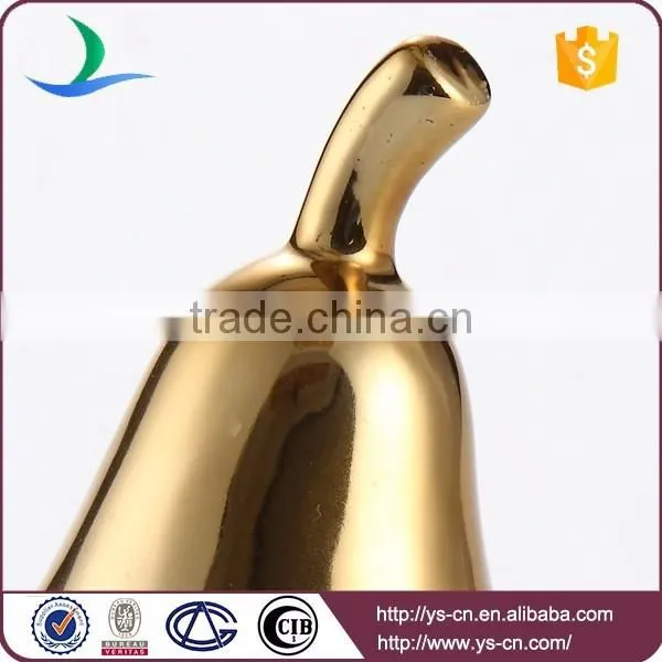 Family Home Living Room Decor Gold-plated Pear Ceramic Home Decor photo-2