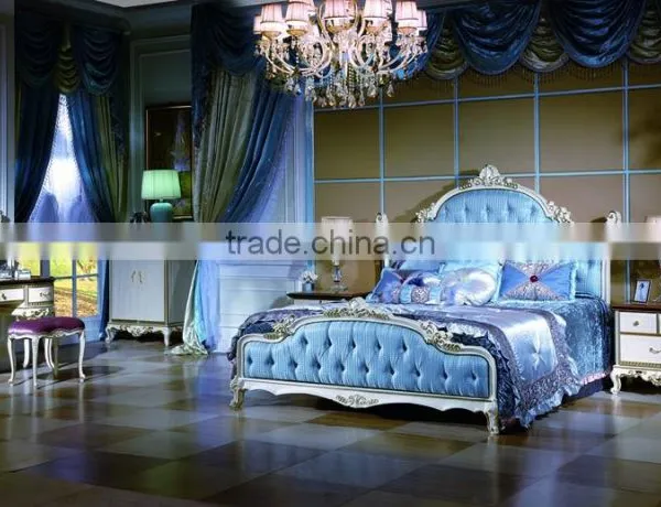 Bisini Luxury Bedroom Furniture, Luxury Solid Wood Bed Room Furniture Set photo-2