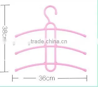 Wholesale Stock Small Order Plastic Magic Fishbone Shaped Hanger With 3layers photo-5