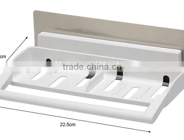 Wholesale Stock Multifunction Kitchen Bathroom No Mark Sticky 3 in 1 Plastic Storage Rack photo-5