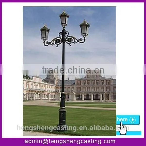 China Supplies Antique Cast Iron Street Lighting Pole Base photo-2
