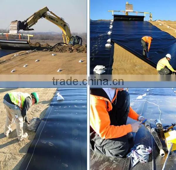Long Service Life Smooth Side HDPE Geomembrane for Wasterwater Treatment Lagoons photo-4