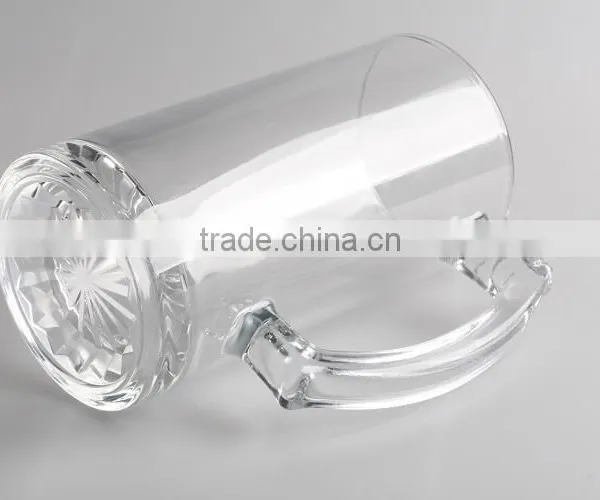 Custom Logo Printed Clear Cheap 16oz Glass Coffee Mugs Wholesale photo-6