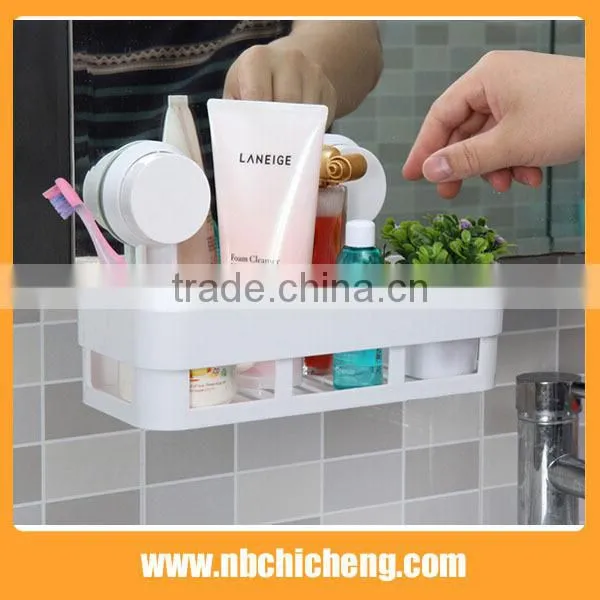 Plastic Bath Storage Rack Wall Jewelry Holder Toiletries Storage Rack