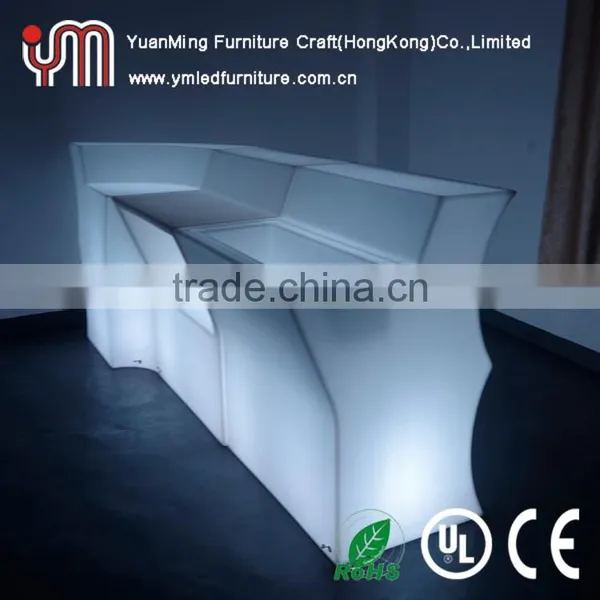 Sectional Wave Shape Bar Table/Illuminated Led Table/Light Up Led Bar Table photo-2