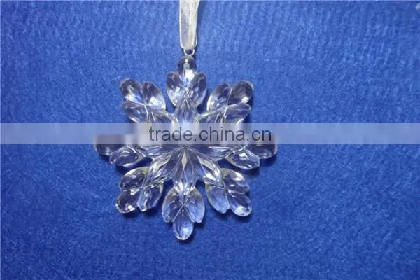 Clear Acrylic Snowflake Hanging Ornament Supplier for 2015 photo-4