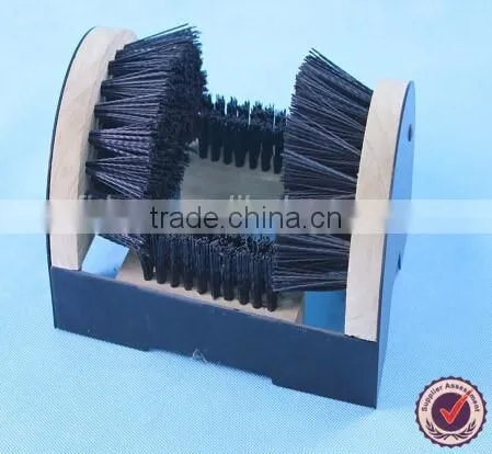 Door Wooden Floor Mount Shoe Scrubber