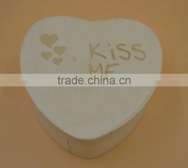 Heart Shape Pine Wood Box|printed Box photo-2