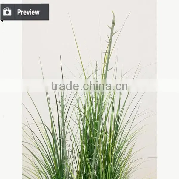 Wholesale Artificial Grass Potted Onion Grass With Barbed Spray Fake Grass Bonsai Plants for Home Decoration photo-2