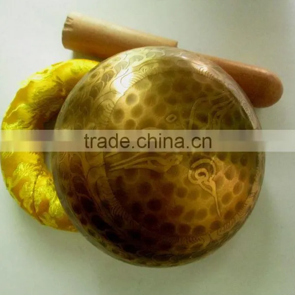 High Quality Handmade in Nepal Buddhist Meditation Healing Tibetan Singing Bowl photo-4
