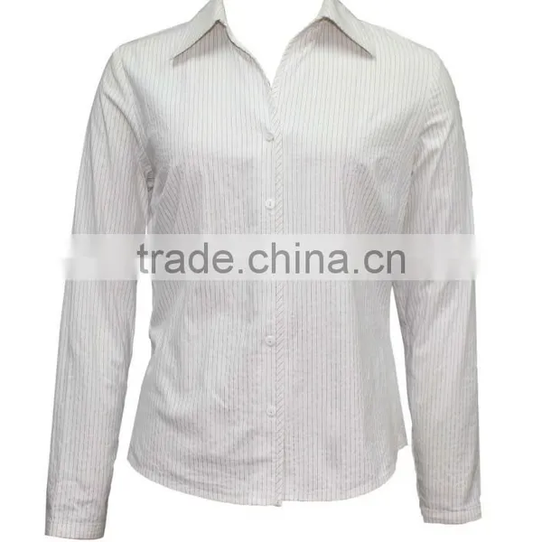 Wholesale Ladies Tops Cheap Price Long Sleeve Mature Blouse for Women photo-3