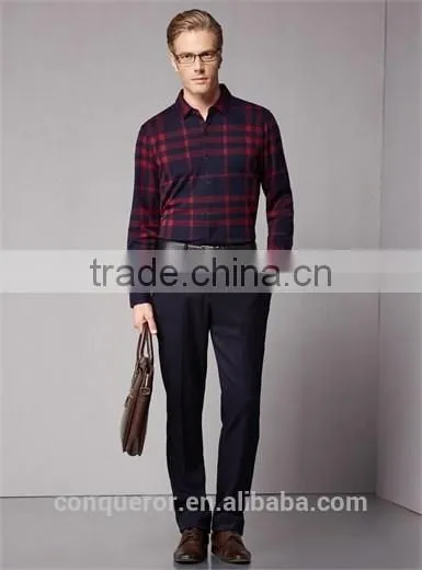 New Design Buffalo Plaid Cotton Men Shirt BSL0064 photo-4