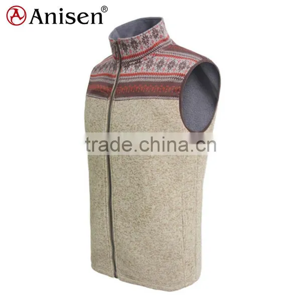 Apparel Manufacturer Printing Custom Knit Fleece Women Vest photo-3