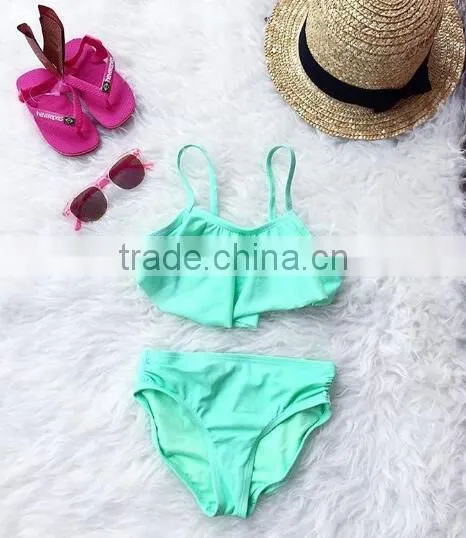Girls Beachwear 2 Piece Suit Swimwear Best Selling Products 2017 in Usa photo-4