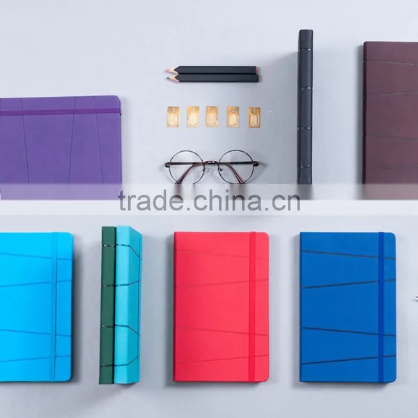 High-grade A5 PU Planner Customizable Faux Leather Cover With Band Printing Logo Section Sawing Binding Hardcover Notebook photo-2