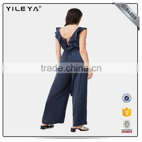 2017 Summer Fashion Long Floral Sexy Women Jumpsuit photo-5