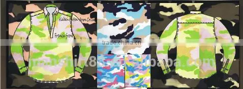 Designer Custom Half Placket Camo Shirt photo-6