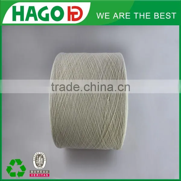 NM34 TEX29.5 Ecru Knitting Recycled Cotton Fabric Yarn for Weaving in Stock photo-3