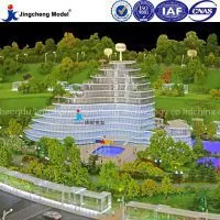 Real Estate Villa Model , Building Scale Model Maker With Led Light Detail