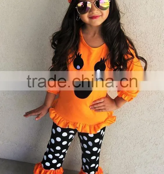 Soft Cotton Polka Dots Halloween Girl Outfits photo-5