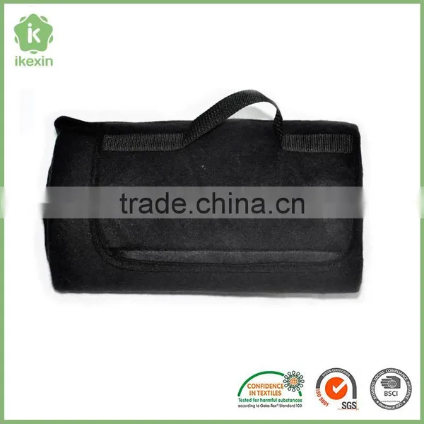 Wholesale Non-Toxic Hemmed Printed Fleece Picnic Blanket photo-6