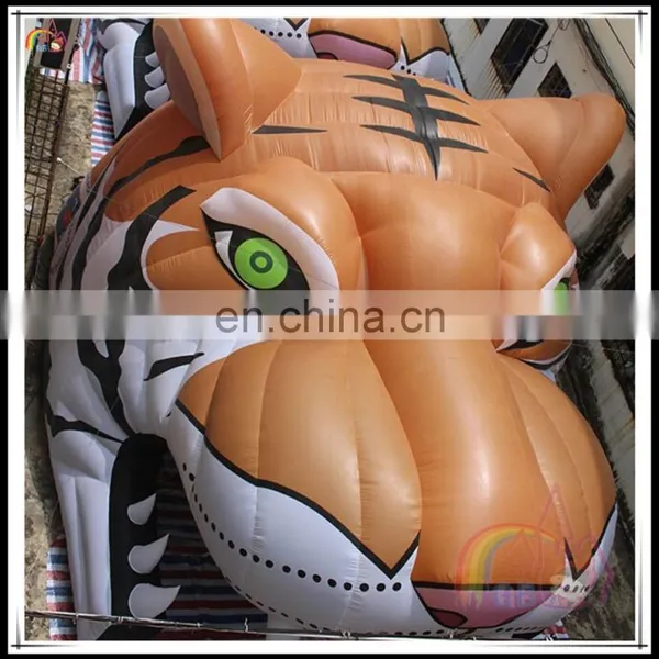2017 New Design Inflatable Tiger Tunnel For Sprots Entrance Tiger Head Tent On Sale photo-2