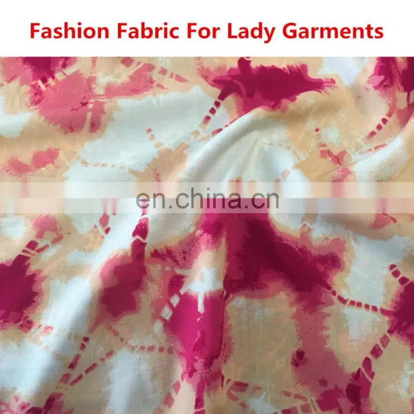 100% RAYON POPLIN PRINTED FASHION FABRIC RAYON FOR LADY GARMENT photo-2