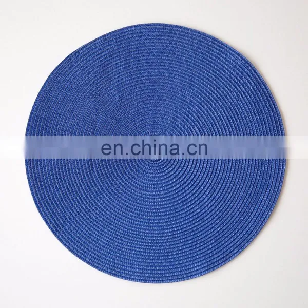 Black Plain Round Plastic Placemat ROUND PLASTIC PLACEMAT photo-5