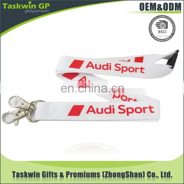 Cheap Custom Lanyards no Minimum Order/yellow Polyester Lanyard With Promotional Phrase photo-2