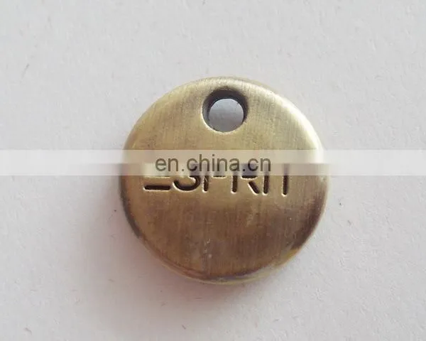 Shenzhen Hardware Engraved Logo Metal Brand Tag Cloth Label Plate