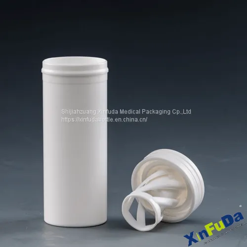 96mm Plastic Effervescent Tablets Tube With Desiccant Cap&Test Strip Tube