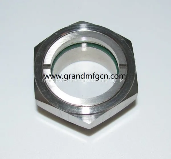 NPT1 1/4 INCH Stainless Steel 304 Oil Sight Glass Oil Level Checking View Ports in Stock photo-2