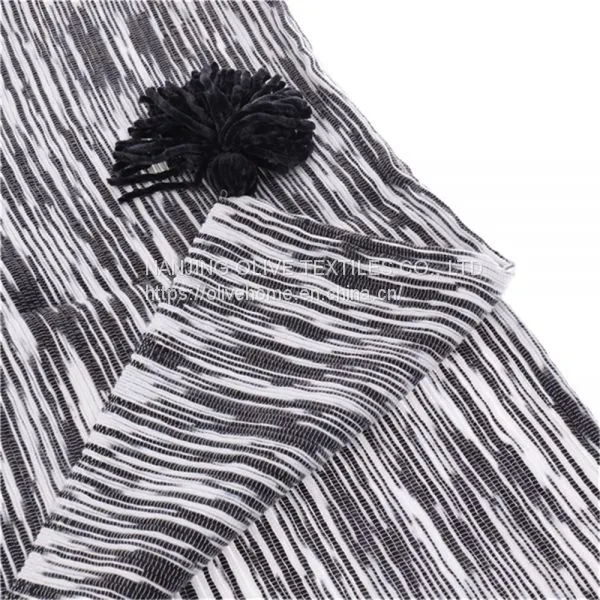 Melange Color Woven Throw With Chenille Tassels photo-2