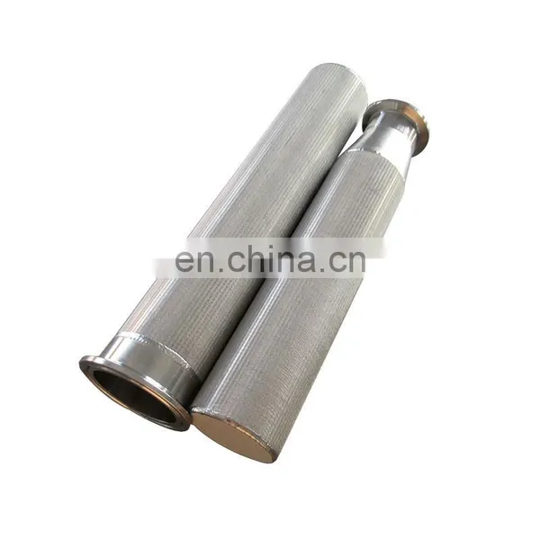 200 Micron 304 316L Stainless Steel Sintered Powder Filter Cylinder Pleated Candle Filter photo-5