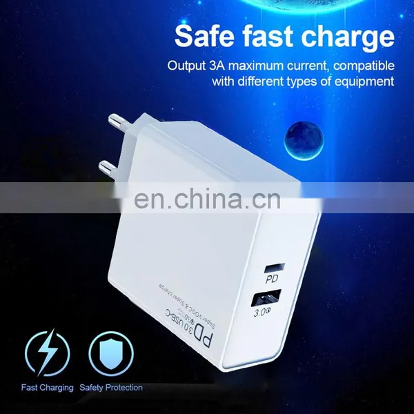2020 New Product PD 45W Adapter Charger Mobile Phone Fast Charger USB C Wall Charger Support Power Adapter For IPhone 11 Pro Max photo-3