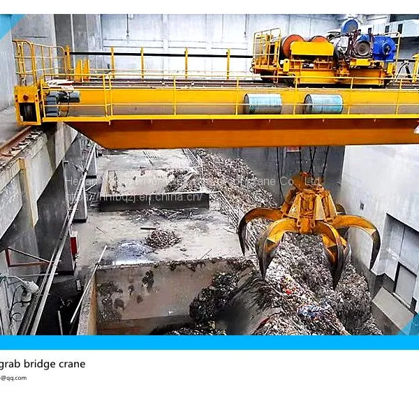 China's High Quality and Low Price 45 Ton Garbage Grab Bridge Double Beam Crane, Power Plant Double Beam Crane, Grab Dou photo-5