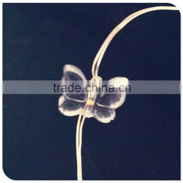 Purple Color Small Butteryfly Copper Wire Battery Operated Led Lights photo-6