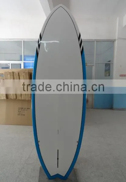 FISH TAIL DECK BAMBOO STAND UP PADDLE FISH SUP BOARD BAMBOO photo-6