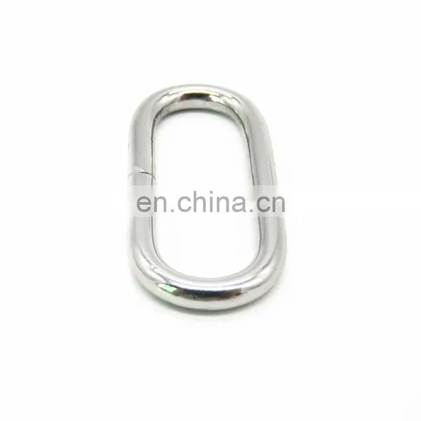 38mm Silver Metal Oval O Ring Buckle For Bag photo-3
