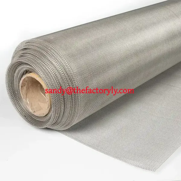 46 60 Mesh 0.25mm 1855mm 1900mm Round Plain Twill Weave Pure Nickel Wire Mesh for Green Hydrogen photo-5