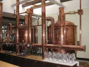 Micro Hotel Beer Factory Machine Small Scale Brewing System 1000L 3mm Thickness photo-2