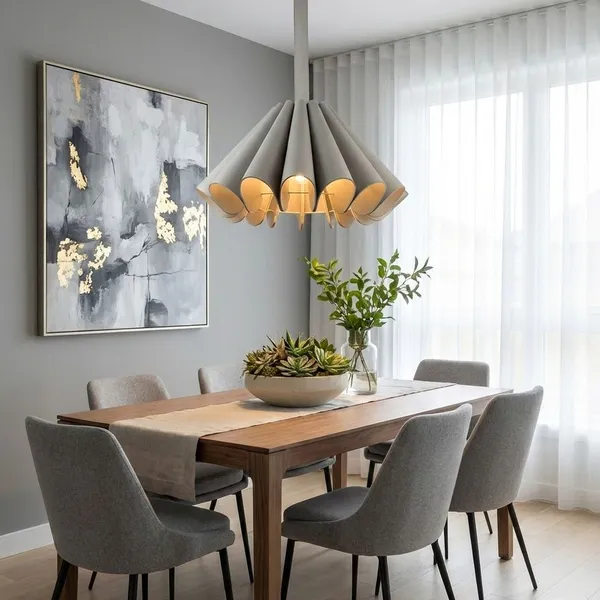 Maso Light Handcrafted Pleated Leather Pendant Lamp - Modern DIY E27 Hanging Light