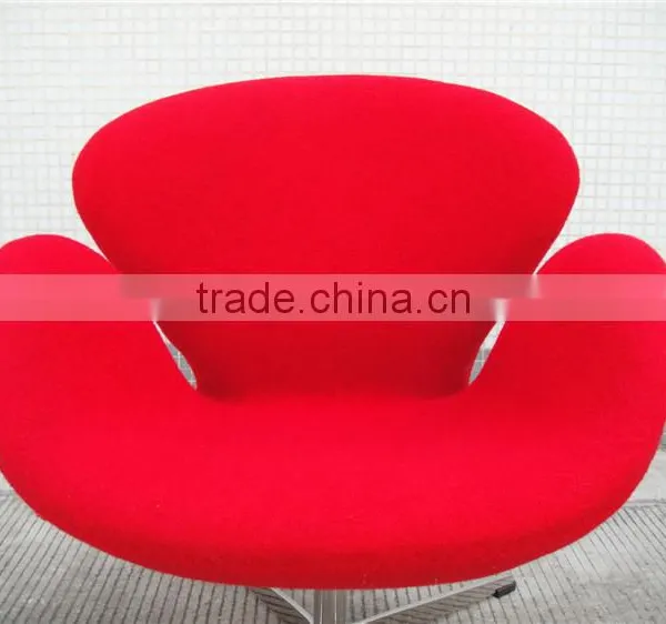 Fiberglass Modern Restaurant Swan Chair Yellow photo-5