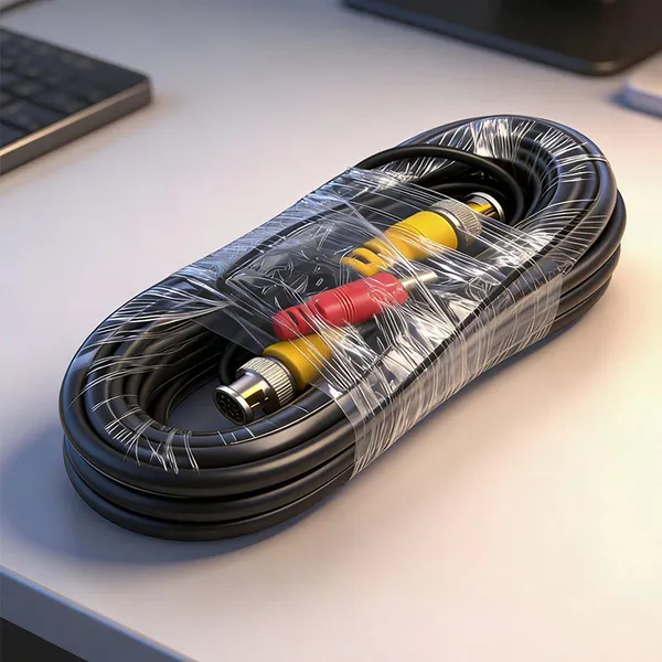 Bncdc Security Surveillance Camera Video Coaxial Cable, High-definition Closed-circuit Television System Power Supply Video Cable, Copper Core photo-2
