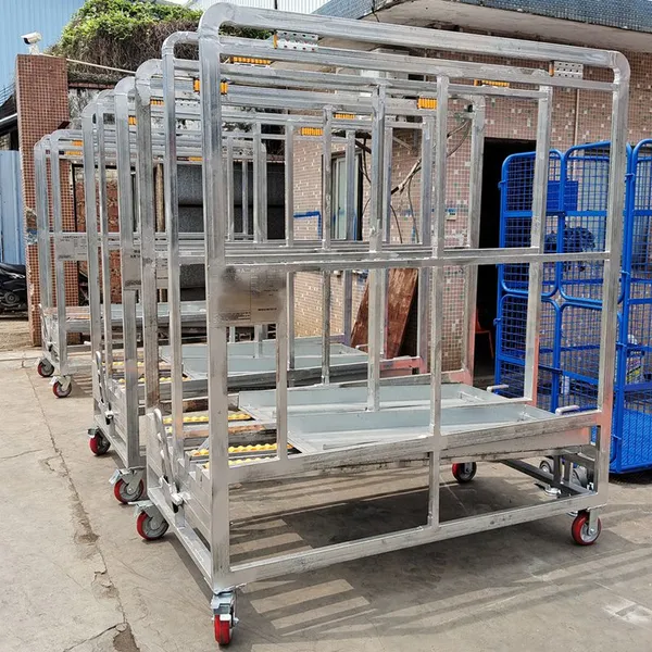 Warehouse Storage Cart With 360° Swivel Casters and Reinforced Steel Frame photo-2
