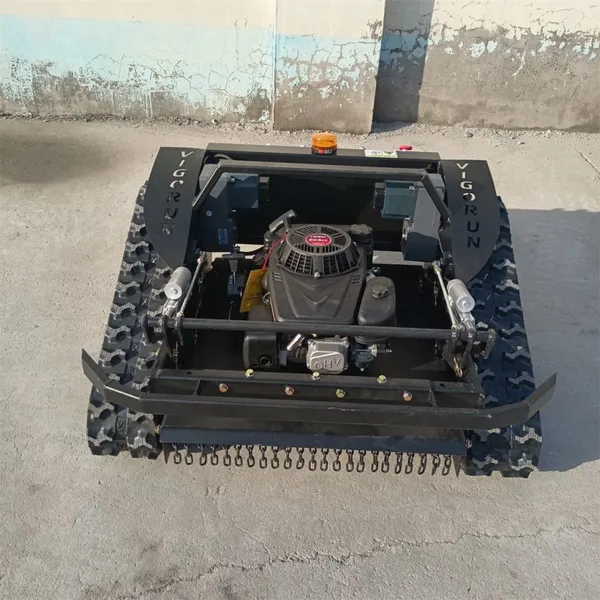 Gasoline Engine Electric Battery Brushless DC Motor Remote Control Tracked Mower photo-3