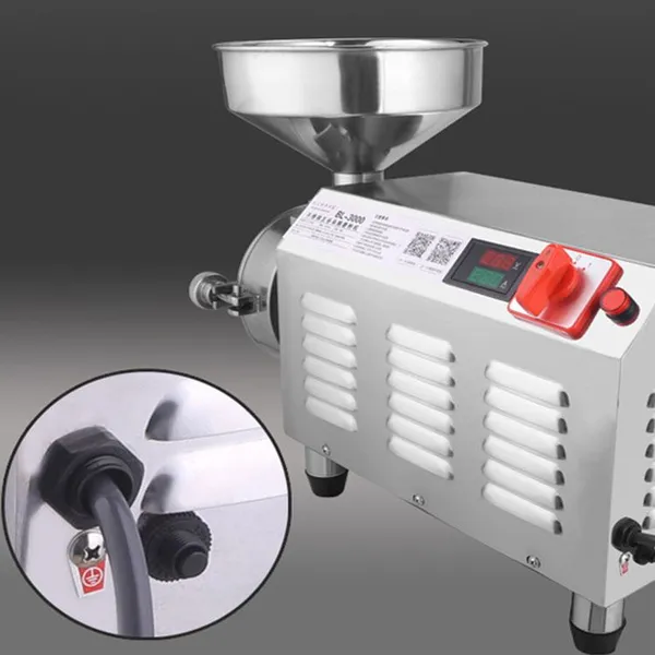 MO-Qdmdch Stone Mill Electric Grain Grinder Machine GW0072 Commercial Spice Herb Grinding Machine Low Speed Traditional Method 50-200 Mesh photo-5