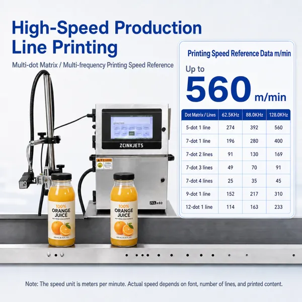 Juice Bottle CIJ Continuous Inkjet Printer for Beverage PET Glass Bottle Packaging Filling Line Coding photo-2