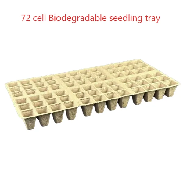 96-Cell Seedling Tray Compostable Pulp Fiber Seed Germination Tray no Plastic photo-3