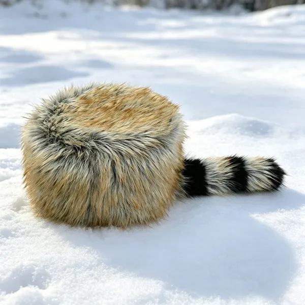 High Quality Faux Fur Hat With Tail Outdoor Cold Weather Fur Hat OEM ODM Wholesale Winter Hats for Women